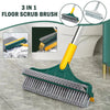 3 In 1 Floor Brush Long Handle Floor Cleaning Brush Retractable Swivel Floors Wiper Tile Cleanings Household Cleaning Tools